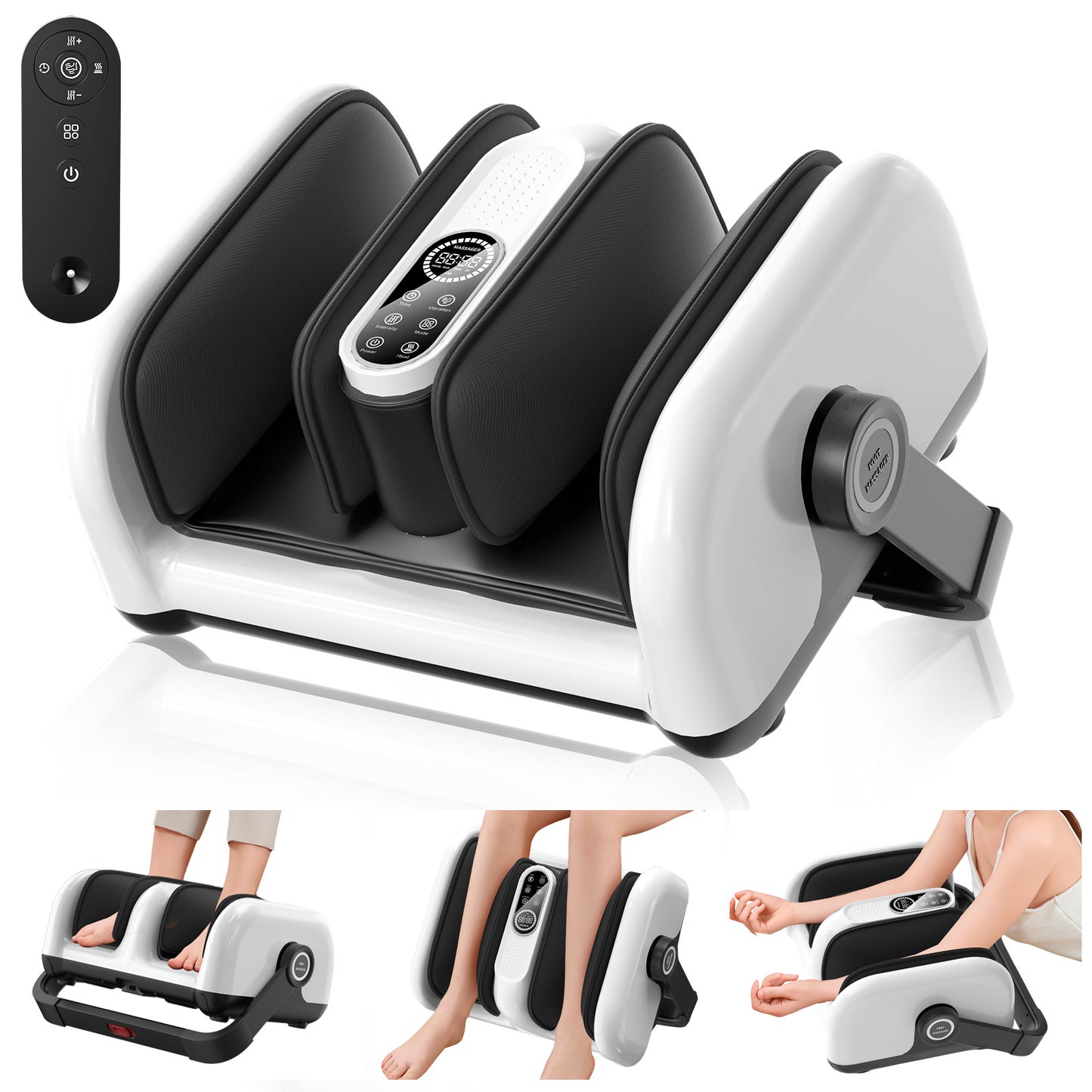 Fully Automatic Leg Massager Calf Instrument Foot Massager Multi-function Kneading Roller Foot Massage Machine Hot Compress